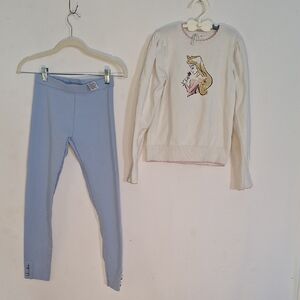 Janie and Jack Blue Leggings  12